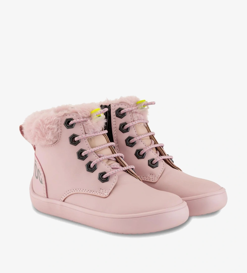 Furry Boots Pembe Lotus Barefoot Çocuk Botu - Görsel 1